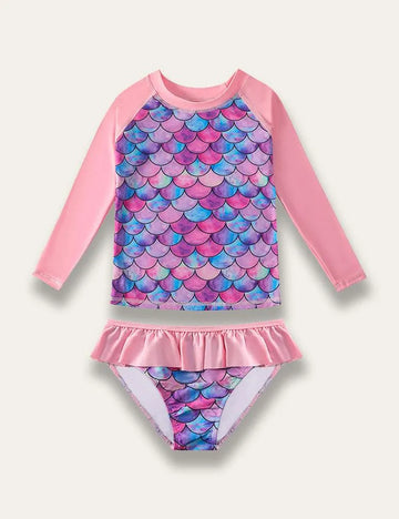 Mermaid Print Swim Suit - Mini Taylor